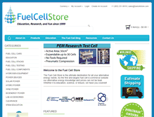 Tablet Screenshot of fuelcellstore.com